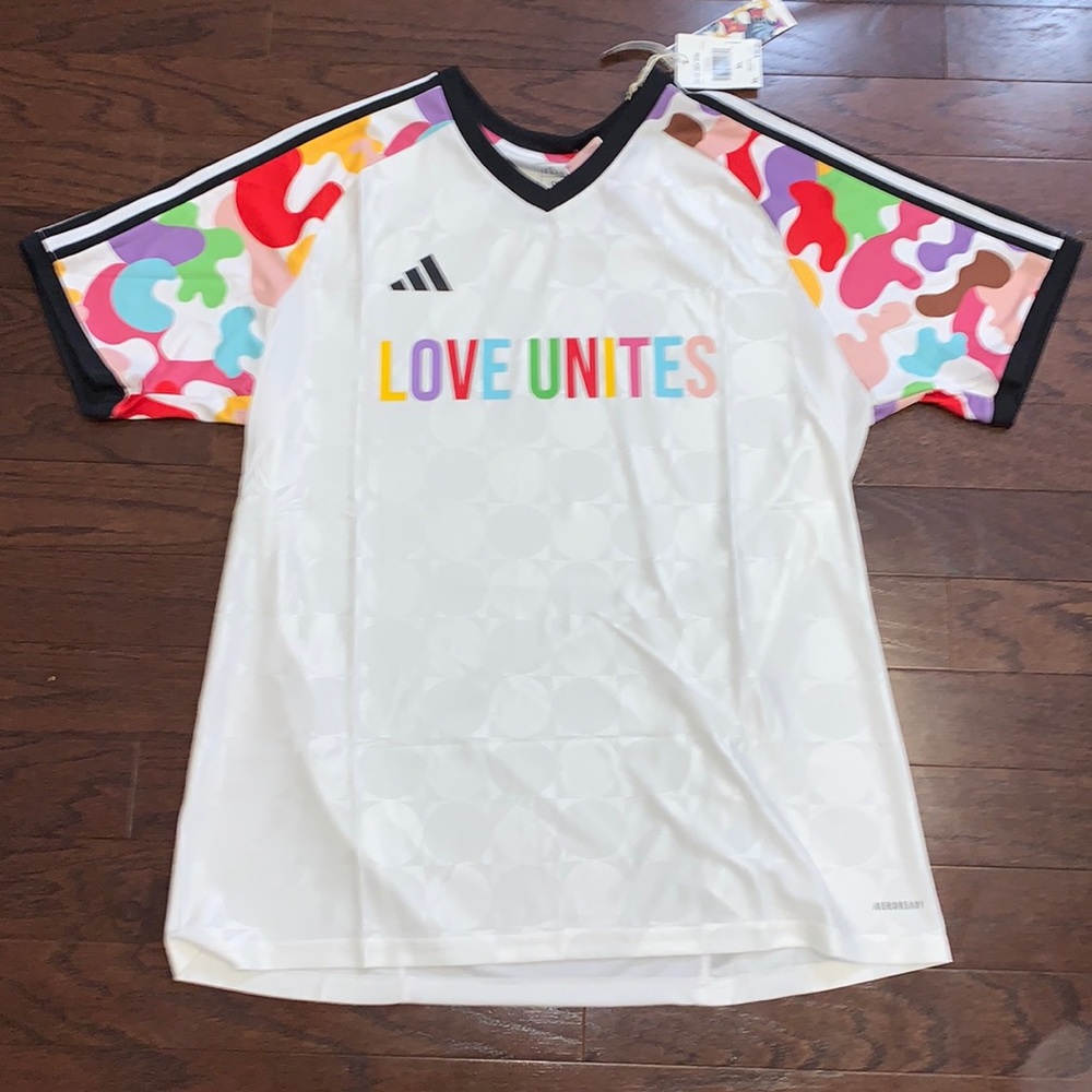 Adidas Love Unites MLS Warmup Jersey - NWT